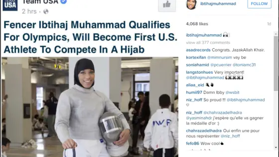 First Hijab Wearing Athelete in Olympics from US