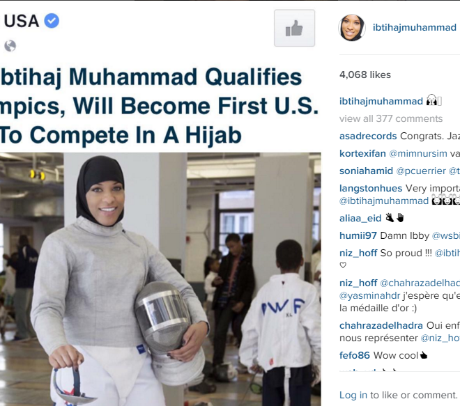 First Hijab Wearing Athelete in Olympics from US