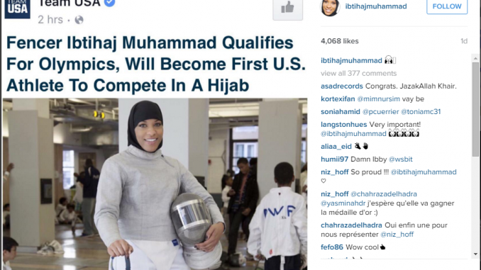 first US hijabi in olympics