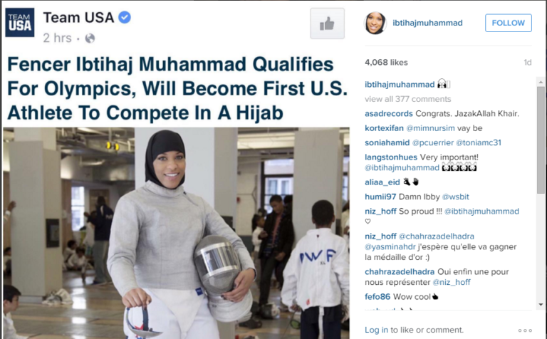 First Hijab Wearing Athelete in Olympics from US