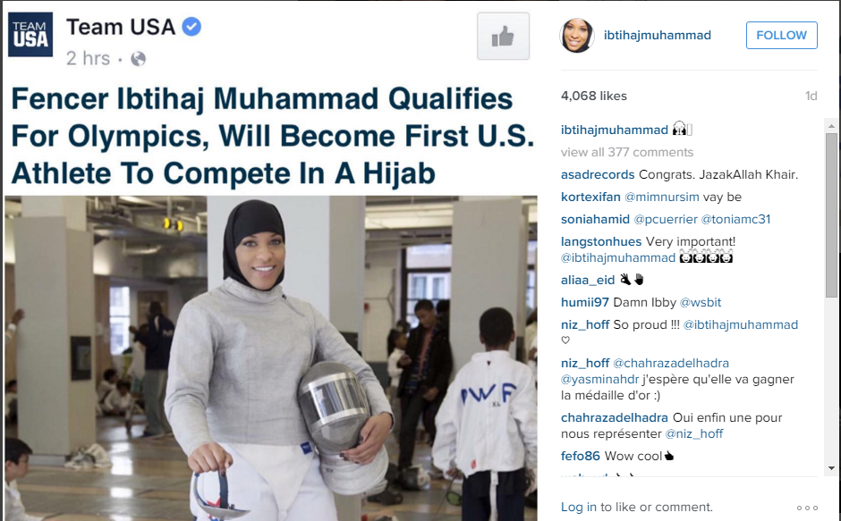first US hijabi in olympics