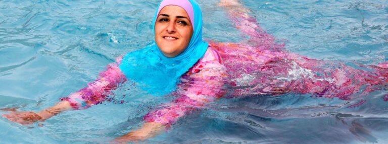 Burqini-The swimming hijab for Modest Swimmers.