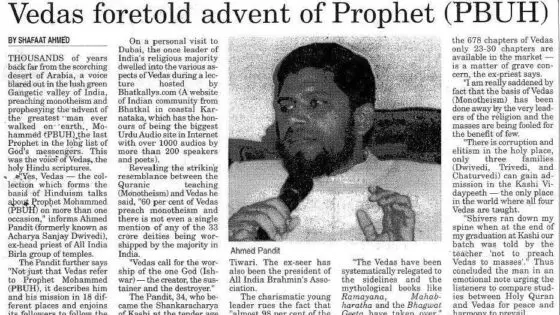 Ahmed Pandit-the Hindu head Priest who is inviting People to Islam