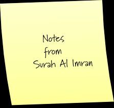 o! people of the book – notes from surah imran