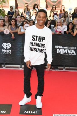 Respect for John River for making a Statement With ‘Stop Blaming Muslims’ Shirt On Red Carpet