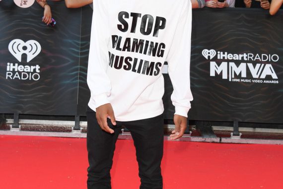 Respect for John River for making a Statement With ‘Stop Blaming Muslims’ Shirt On Red Carpet