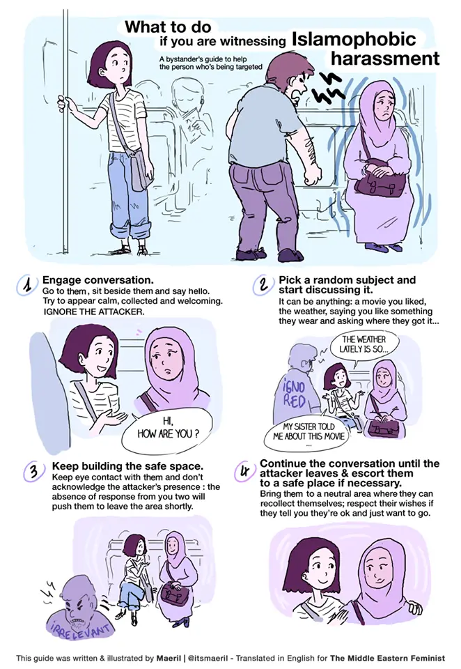 read more about the article what to do if you are witnessing islamophobic harassment ?