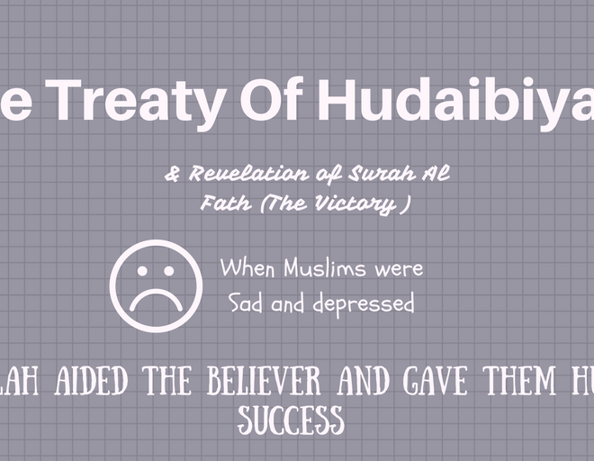 The story of Treaty of Hudaybiyah :Surah Al Fath lessons