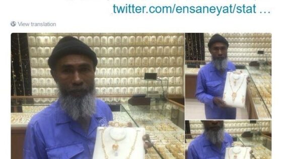 Cleaner showered with gifts by Saudis after ridiculed for looking at gold