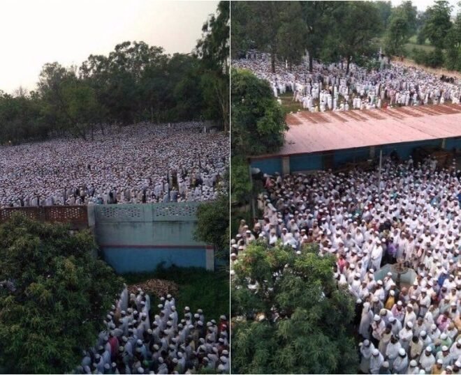 Famous Muhaddith Shaykh Yunus Jaunpuri Passed Away . A Huge Crowd attended the Janaza  .