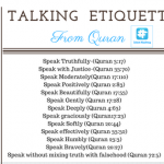 Speaking etiquette from Quran How to guard our tongue