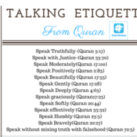 Speaking etiquette from Quran :How to guard our tongue ?