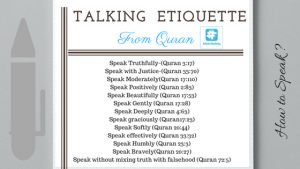 speech etiquette quran