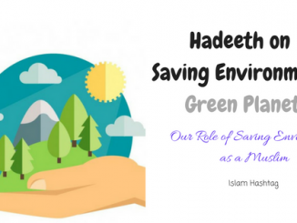 hadeeth on saving environment