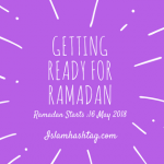 Getting Ready for Ramadan.