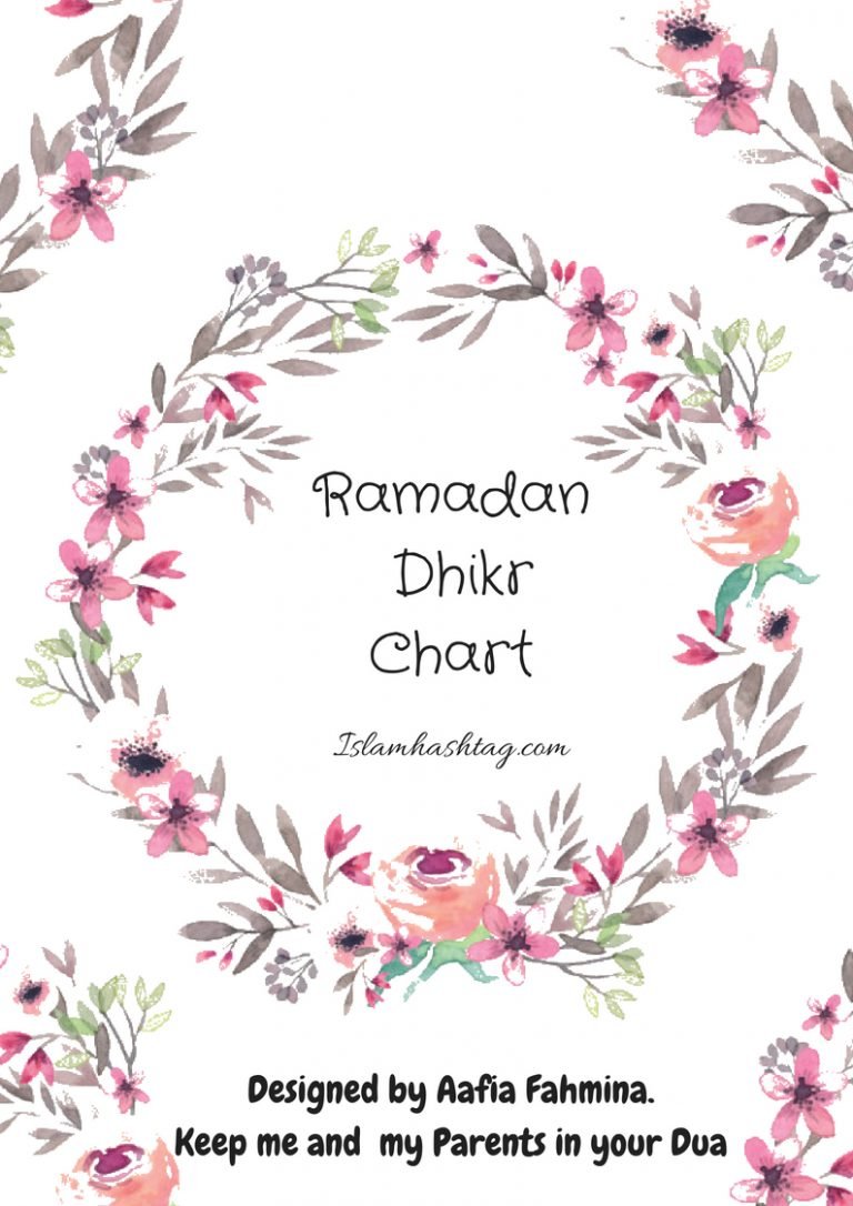 Ramadan Dhikr Chart