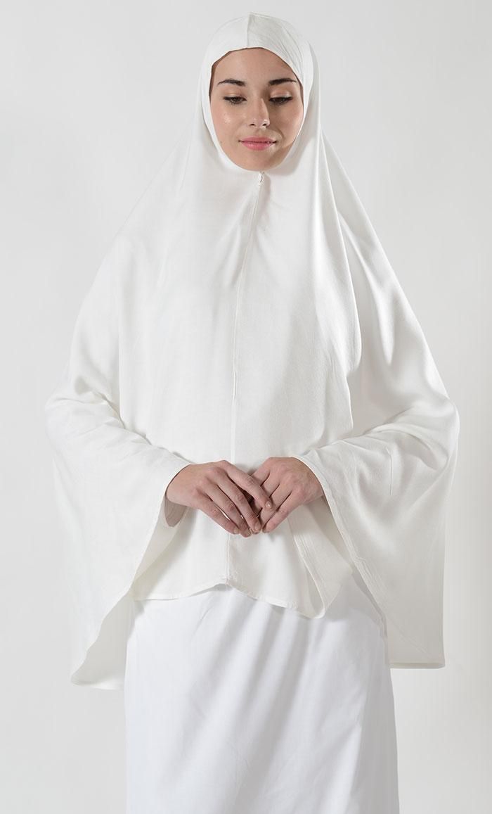 white prayer dress