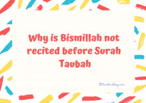 bismillah not read before surah tauba
