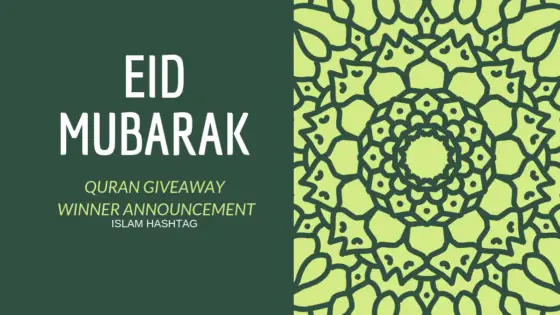 Eid Mubarak – Giveaway Winner Announcement