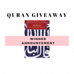 quran donation project- winners of quran giveaway
