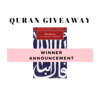 Quran Giveaway Shawwal-Winner Announcement