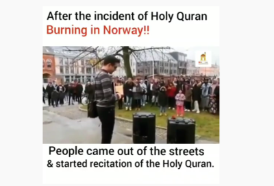 After the Quran burning incident-Norway
