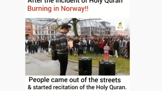 This is what happened after the Holy Quran burning Incident in Norway.
