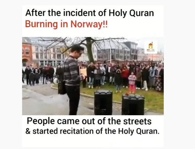 This is what happened after the Holy Quran burning Incident in Norway.