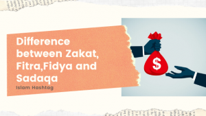 difference between zakat, fitra,fidya and sadaqa
