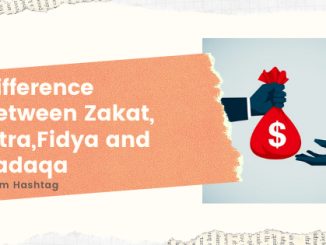 difference between zakat, fitra,fidya and sadaqa