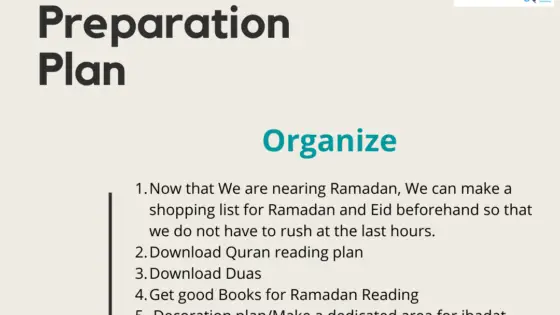Ramadan Preparation Plan-Day 03