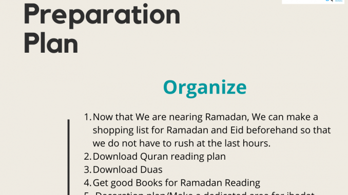 ramadan preparation
