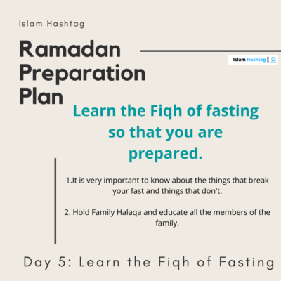 Learn the Fiqh of Fasting- Ramadan Preparation Plan