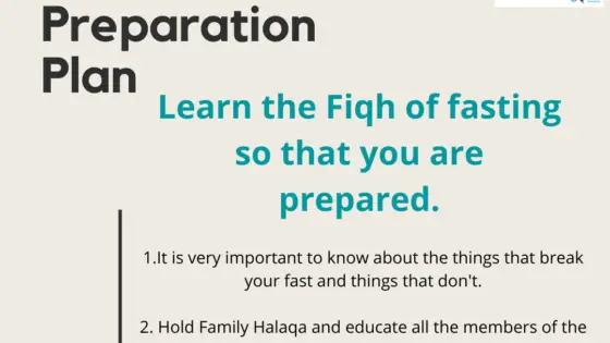 Learn the Fiqh of Fasting- Ramadan Preparation Plan