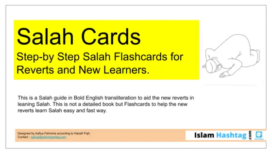 Salah Flashcards to Learn Salah