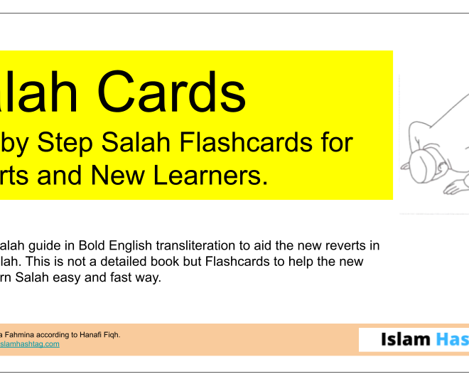 Salah Flashcards to Learn Salah
