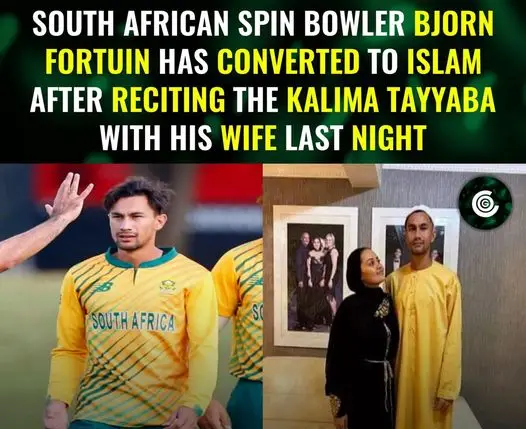 read more about the article south african all-rounder bjorn fortuin  converts to islam.