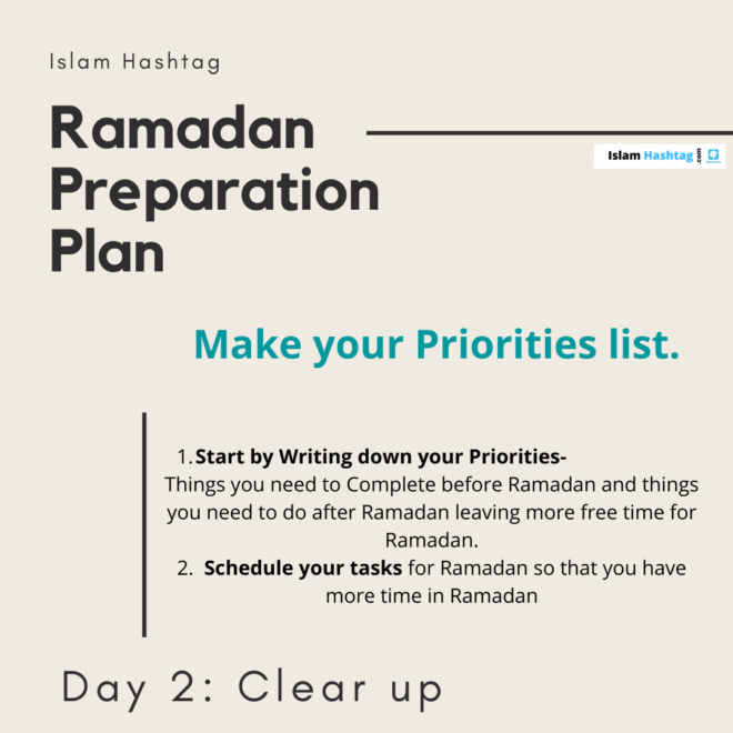 Ramadan Preparation Plan RPP- Day 02