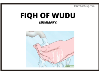 fiqh of wudu