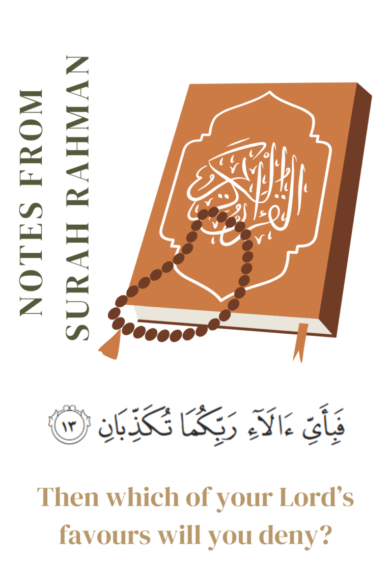Notes from Surah Rahman