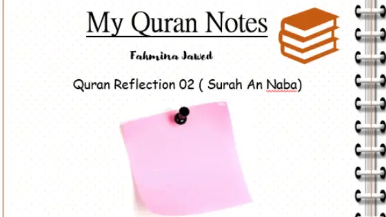 Quran Reflection Surah An Naba