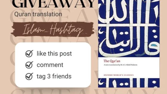 Quran translation giveaway every month In sha Allah !