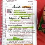 Quran Notes Surah Ikhlas and Surah Kafiroon