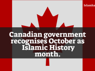 Canada recognise October as Islamic History month.