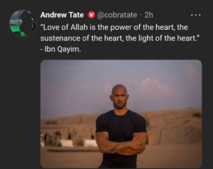 andrew tate accepts islam