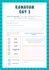 islamic worksheet
