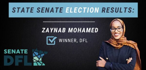 zaynab mohamed is making history as the youngest woman and one of the first black women elected to the minnesota senate in us midterm elections