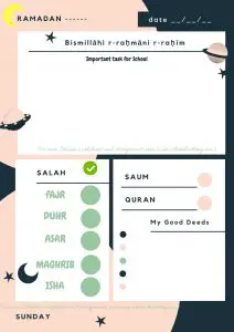 Ramadan Planner for Kids