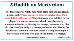 hadith on martyrdom