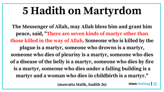hadith on martyrdom